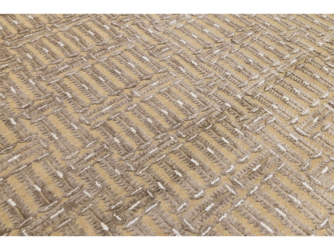 Contemporary Soumak Wool Rug 9 X 12