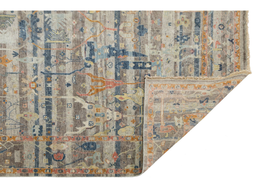 Modern Bidjar Wool Rug 9 X 12