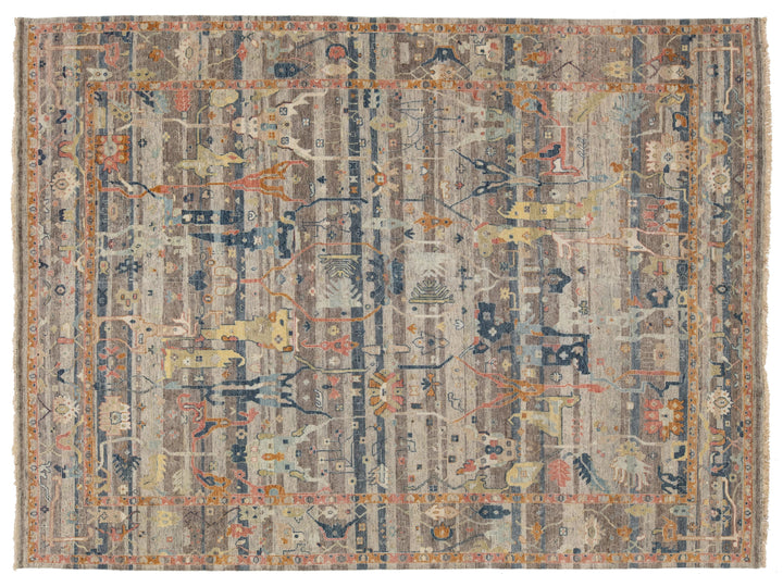 Modern Bidjar Wool Rug 9 X 12