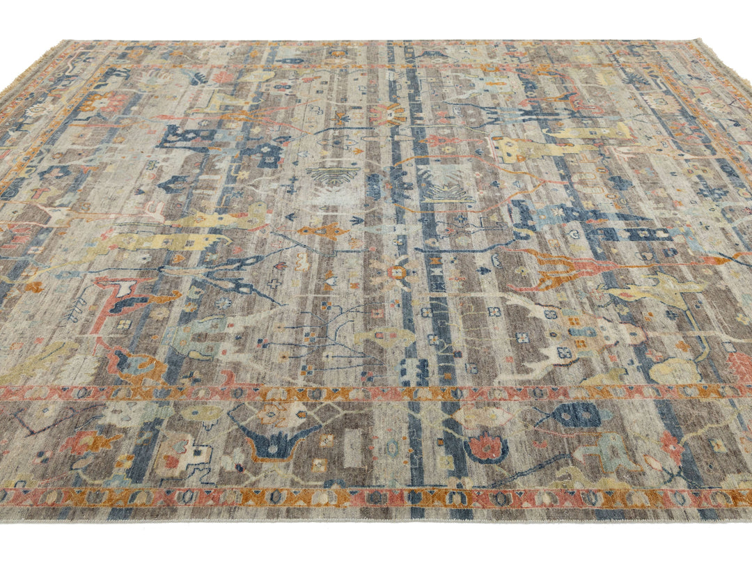 Modern Bidjar Wool Rug 9 X 12