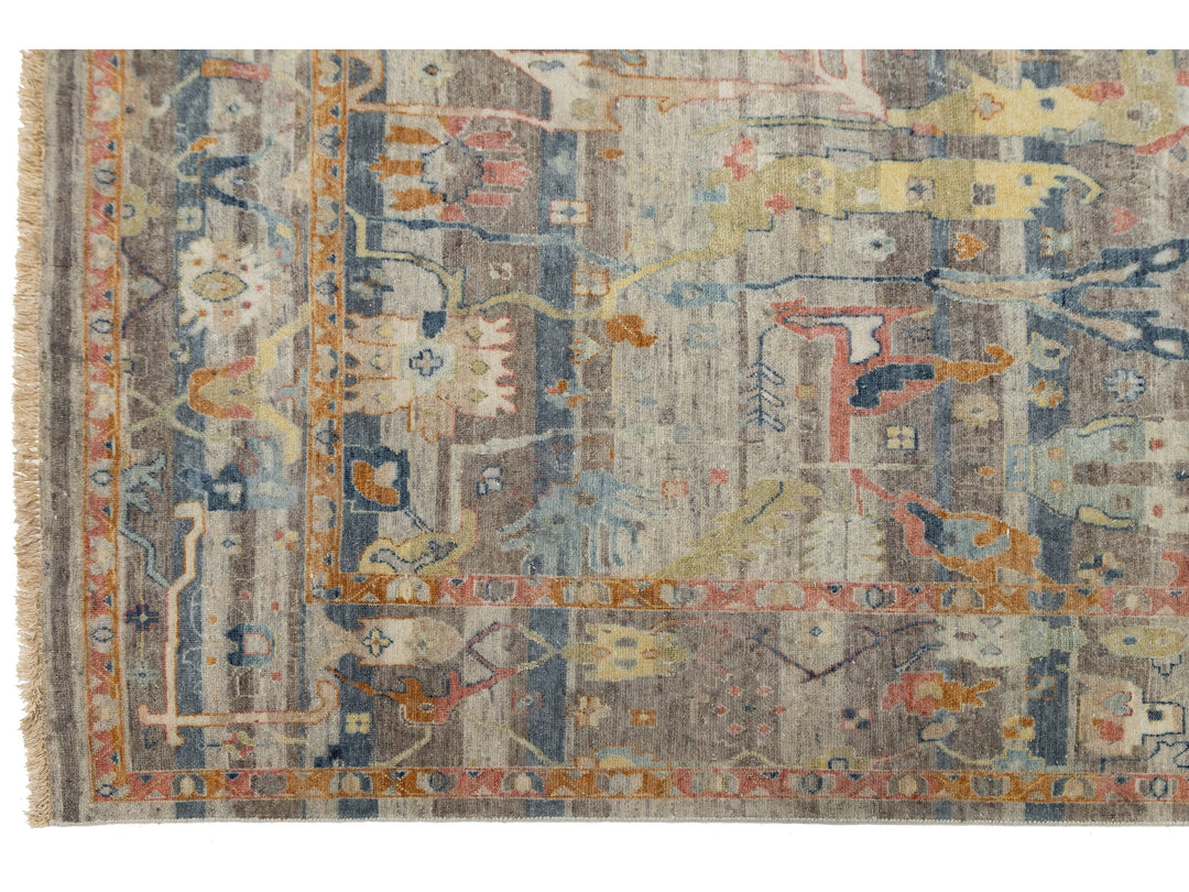 Modern Bidjar Wool Rug 9 X 12