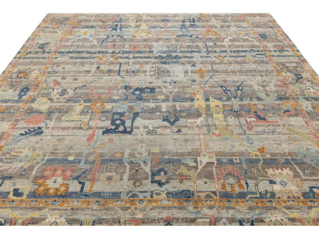 Modern Bidjar Wool Rug 9 X 12