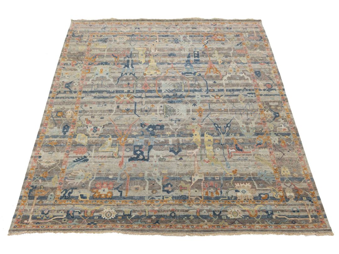 Modern Bidjar Wool Rug 9 X 12