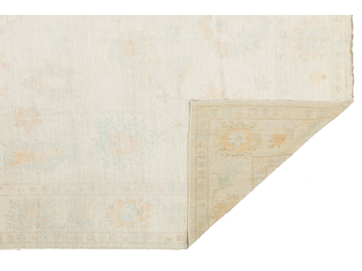 Modern Oushak Wool Rug 10 X 14