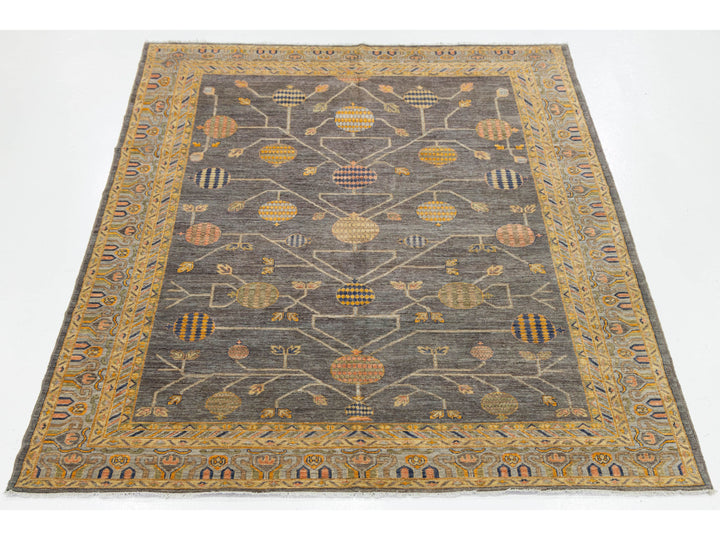 Modern Khotan Wool Rug 9 X 12