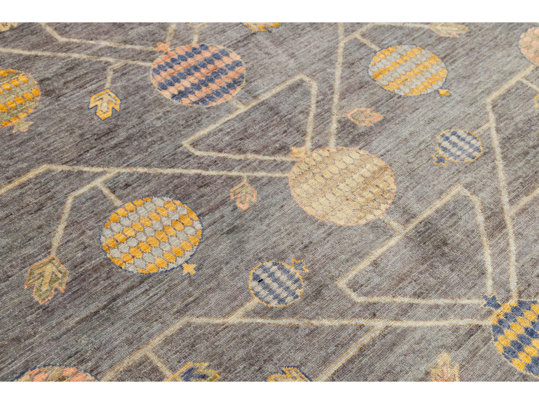 Modern Khotan Wool Rug 9 X 12