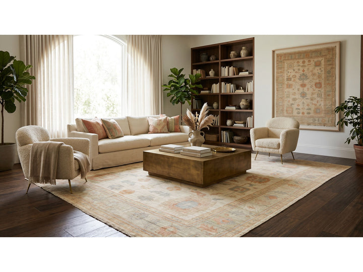 Modern Oushak Wool Rug 12 X 15