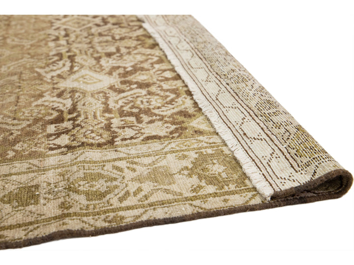 Antique Malayer Wool Wide Runner 5 X 10
