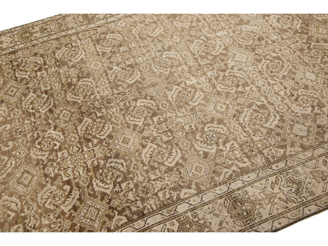Antique Malayer Wool Wide Runner 5 X 10