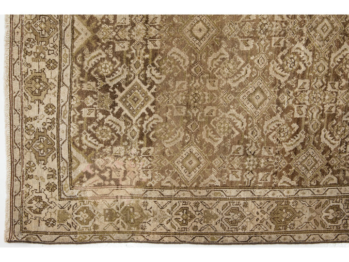 Antique Malayer Wool Wide Runner 5 X 10
