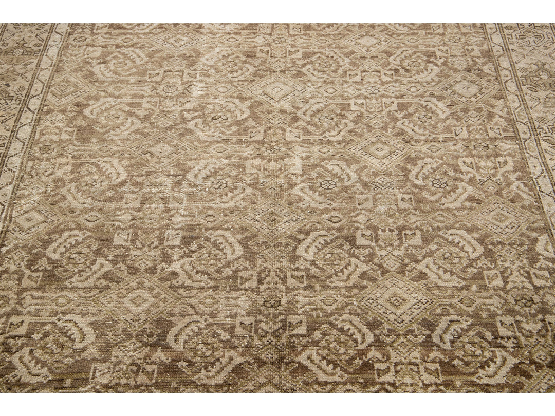Antique Malayer Wool Wide Runner 5 X 10