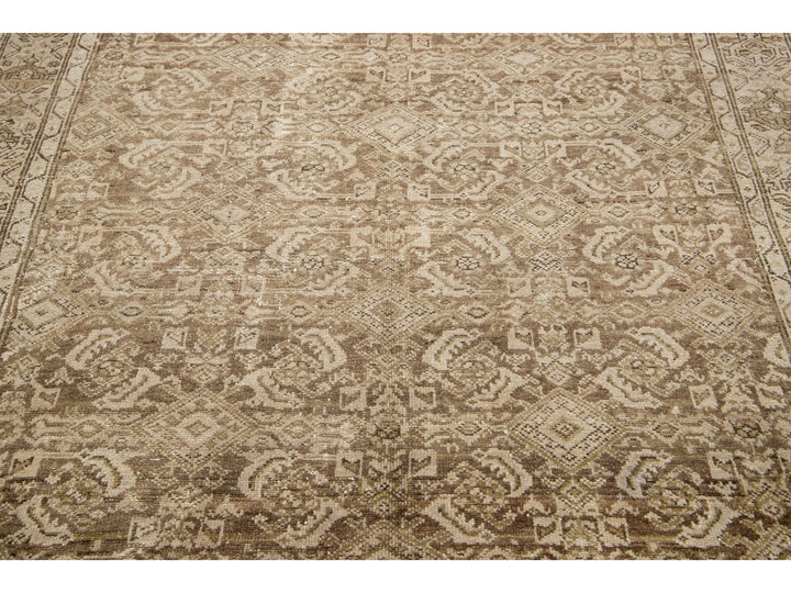 Antique Malayer Wool Wide Runner 5 X 10