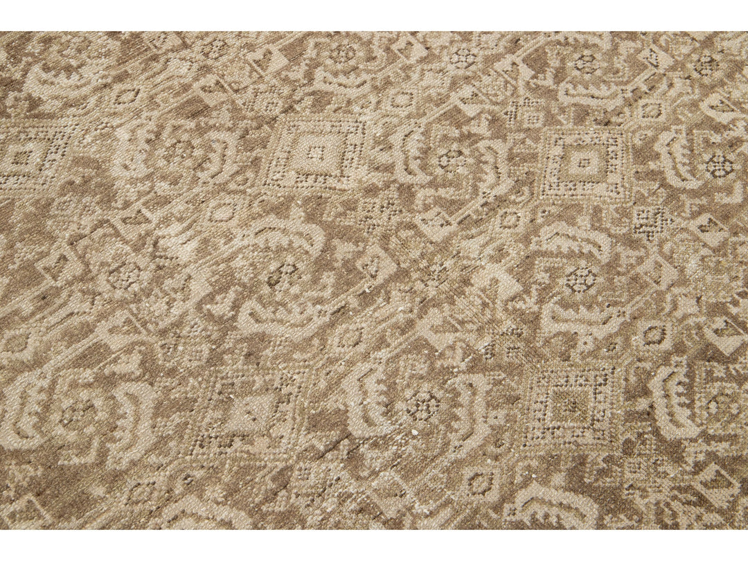 Antique Malayer Wool Wide Runner 5 X 10