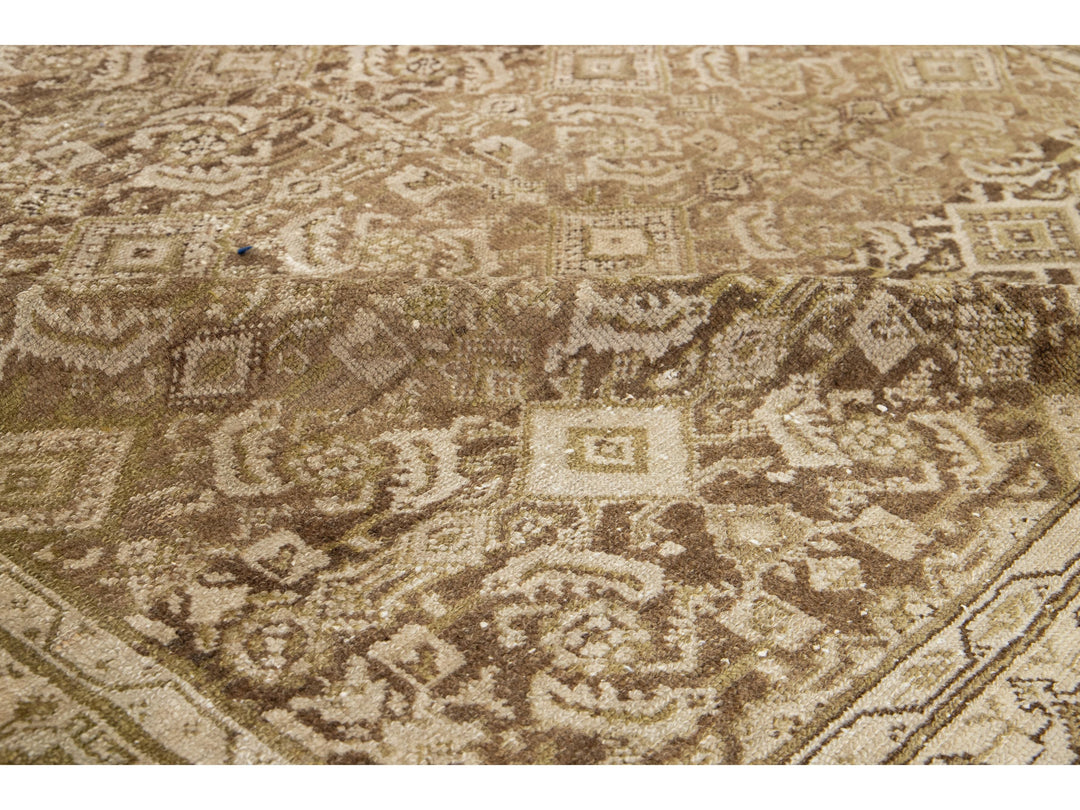 Antique Malayer Wool Wide Runner 5 X 10
