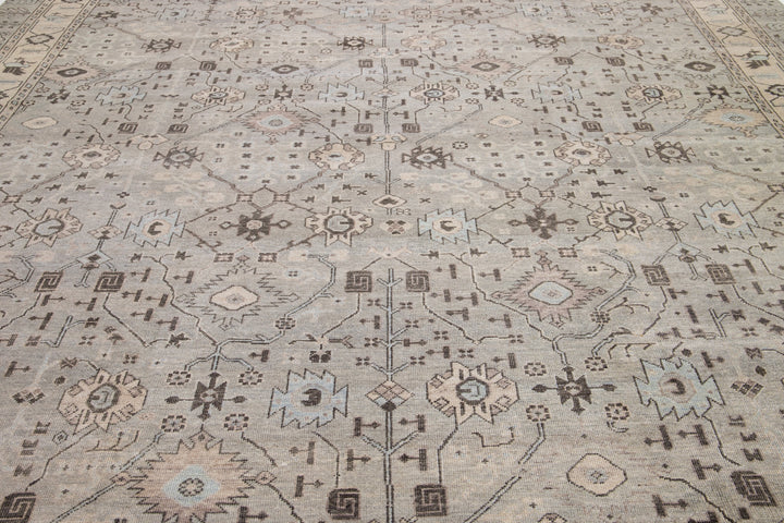 Modern Khotan Wool Rug 12 X 15