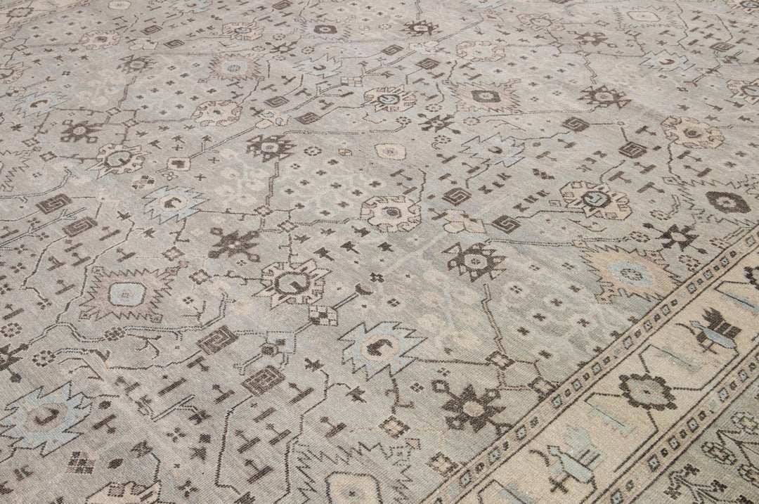 Modern Khotan Wool Rug 12 X 15