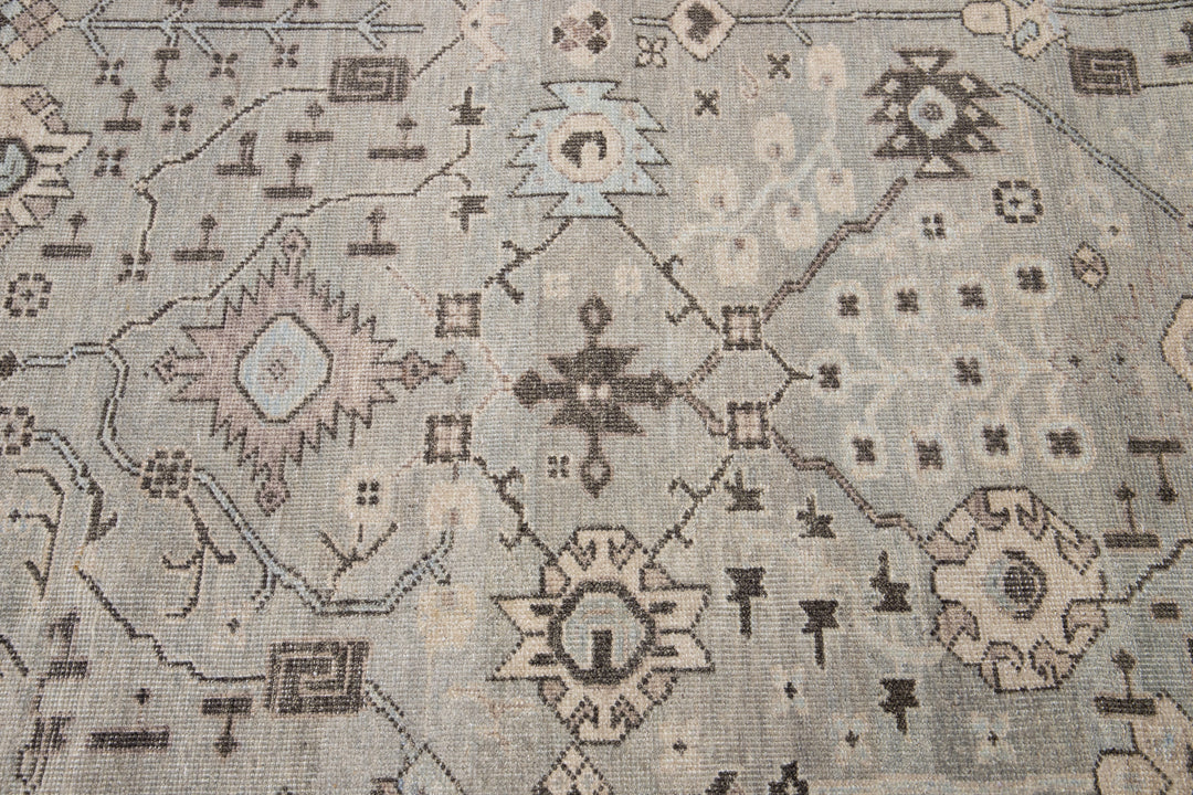 Modern Khotan Wool Rug 12 X 15