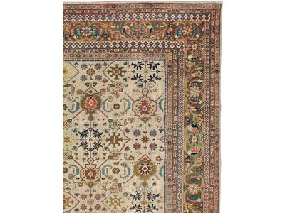 Antique Persian Mahal Wool Rug 14 X 21