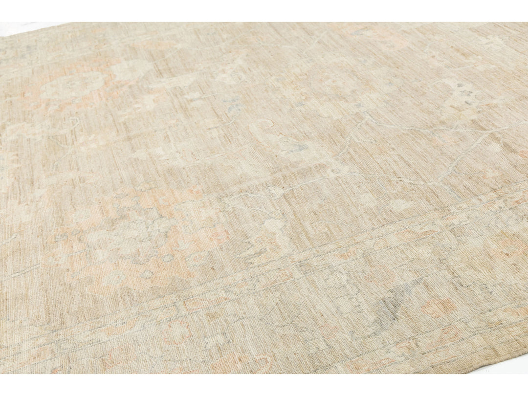 Modern Oushak Wool Rug 10 X 13