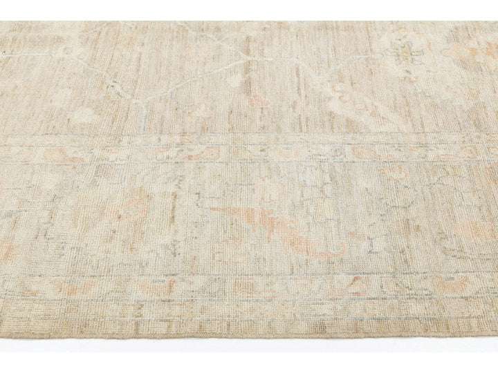 Modern Oushak Wool Rug 10 X 13