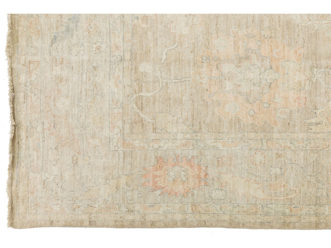 Modern Oushak Wool Rug 10 X 13