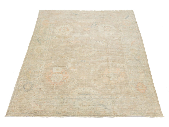 Modern Oushak Wool Rug 10 X 13