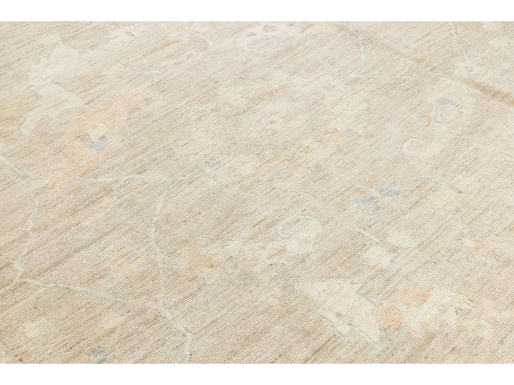 Modern Oushak Wool Rug 10 X 13