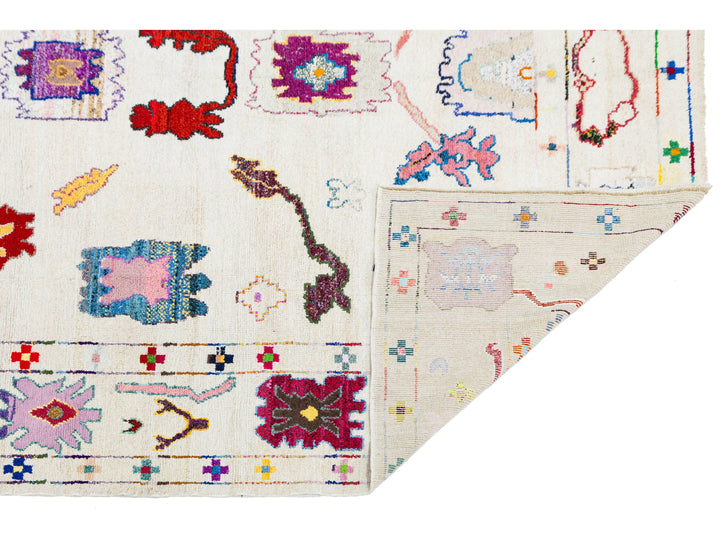 Modern Turkish Oushak Wool Rug 10 X 15