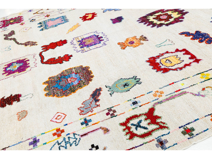 Modern Turkish Oushak Wool Rug 10 X 15