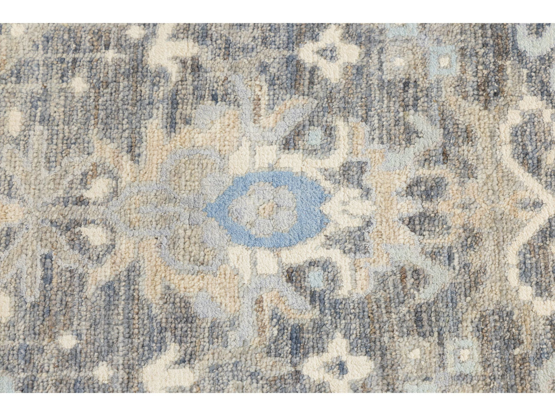 Modern Tabriz Wool and Silk Rug 10 X 14