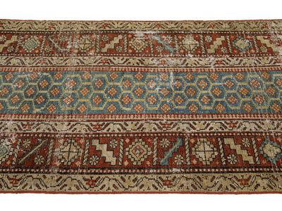 Antique Malayer Wool Runner 3 X 15