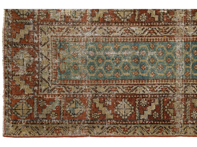 Antique Malayer Wool Runner 3 X 15