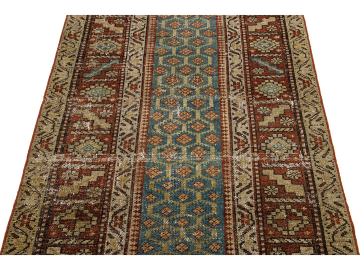 Antique Malayer Wool Runner 3 X 15