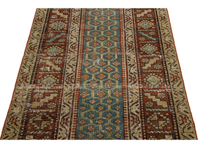 Antique Malayer Wool Runner 3 X 15