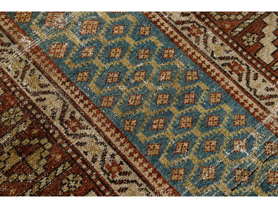 Antique Malayer Wool Runner 3 X 15