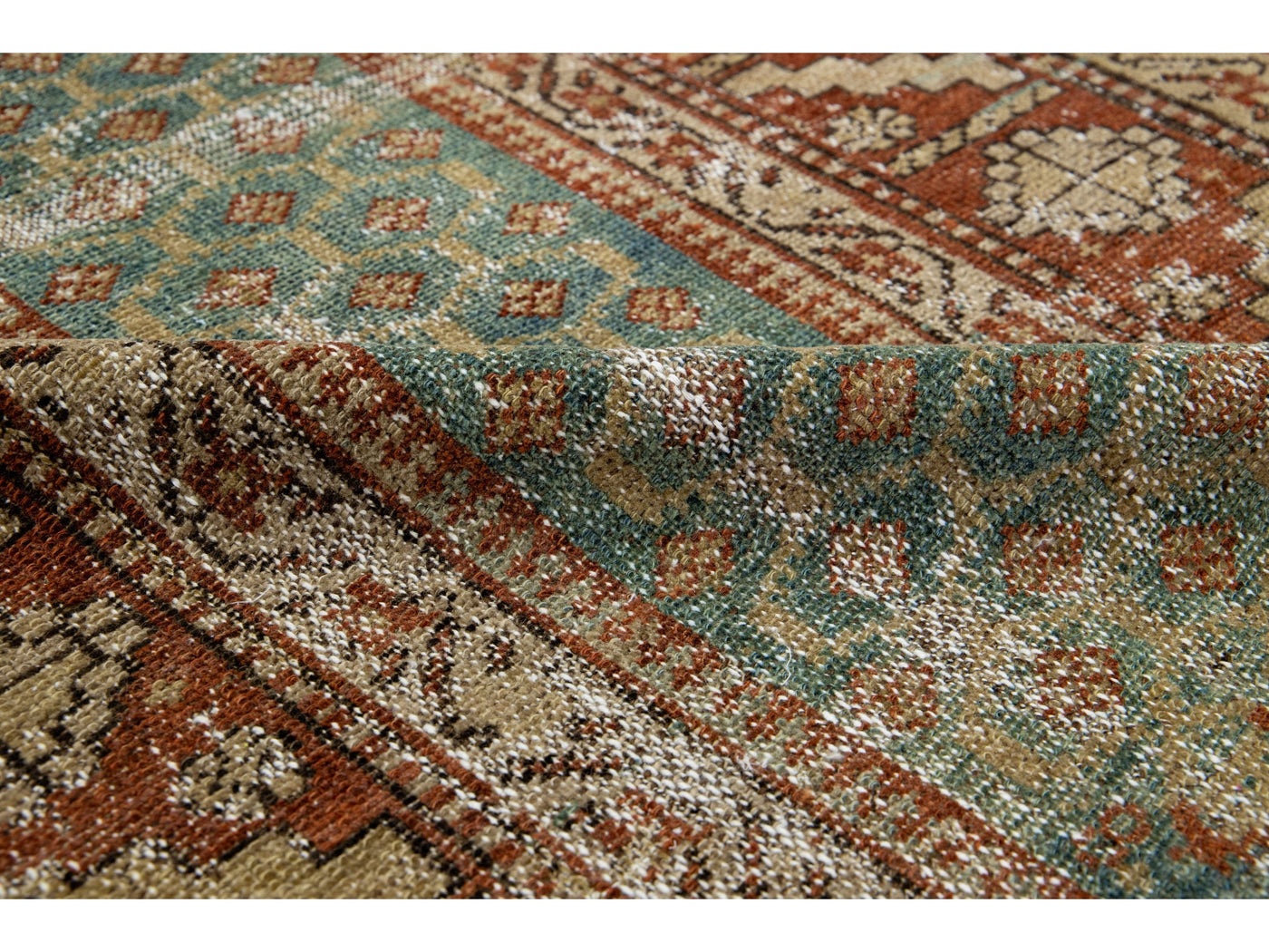 Antique Malayer Wool Runner 3 X 15