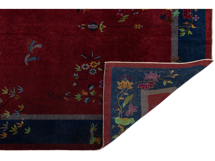 Antique Art Deco Chinese Rug 8 X 10