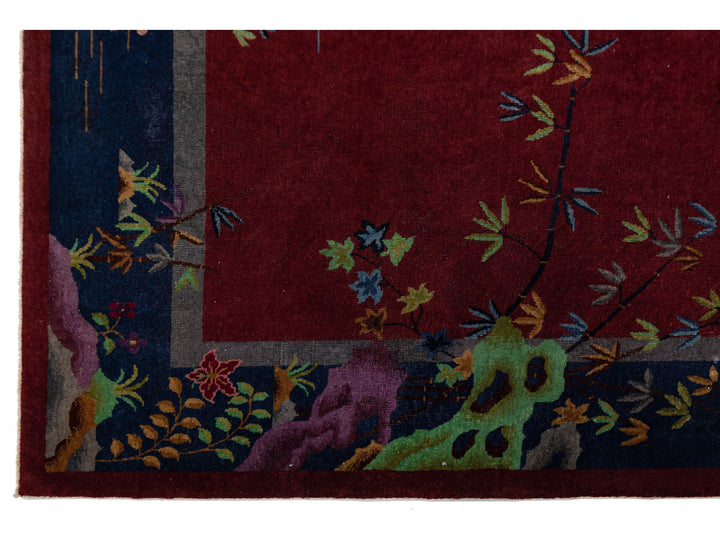 Antique Art Deco Chinese Rug 8 X 10