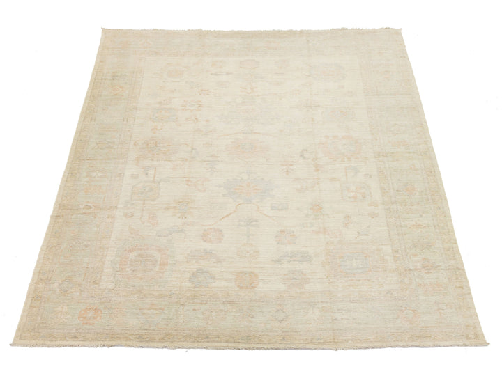 Modern Oushak Wool Rug 12 X 15