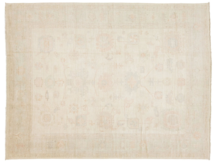 Modern Oushak Wool Rug 12 X 15