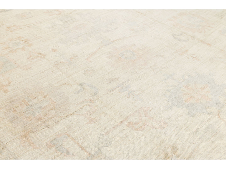 Modern Oushak Wool Rug 12 X 15