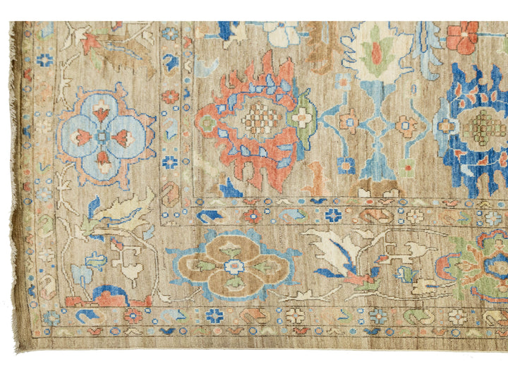 Modern Oushak Wool Rug 12 X 18