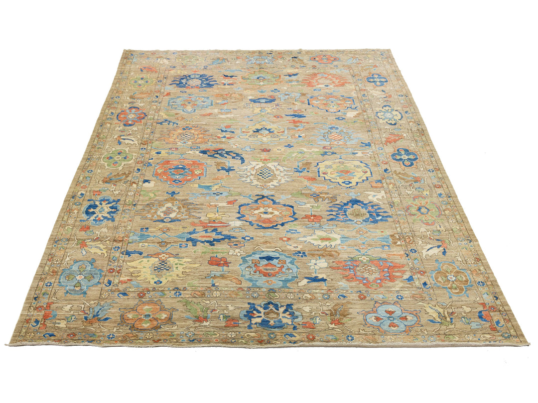 Modern Oushak Wool Rug 12 X 18
