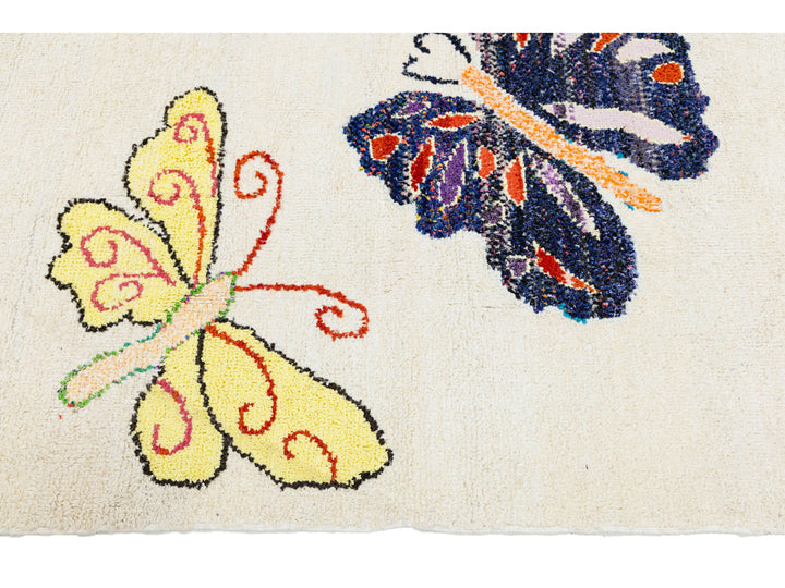 Modern Turkish Oushak Wool Rug 10 X 14