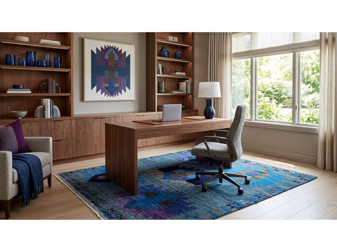 Modern Baluch Wool Rug 6 X 8
