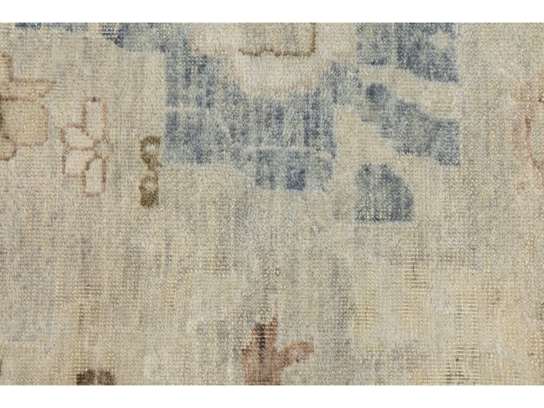 Modern Oushak Wool Square Rug 15 X 15