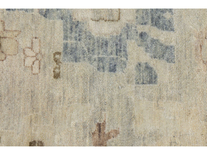Modern Oushak Wool Square Rug 15 X 15