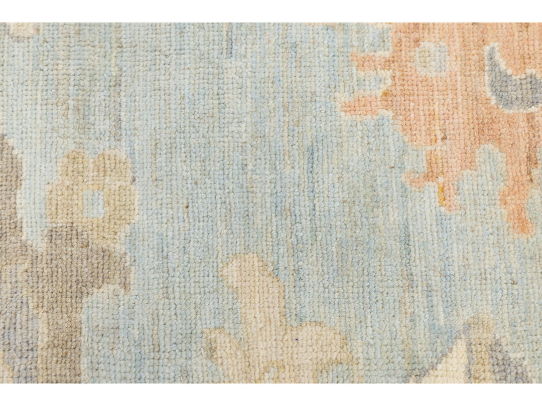 Modern Oushak Wool Rug 12 X 15