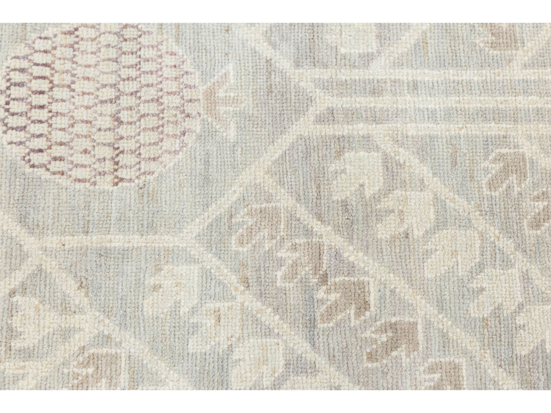 Modern Khotan Wool Rug 17 X 20