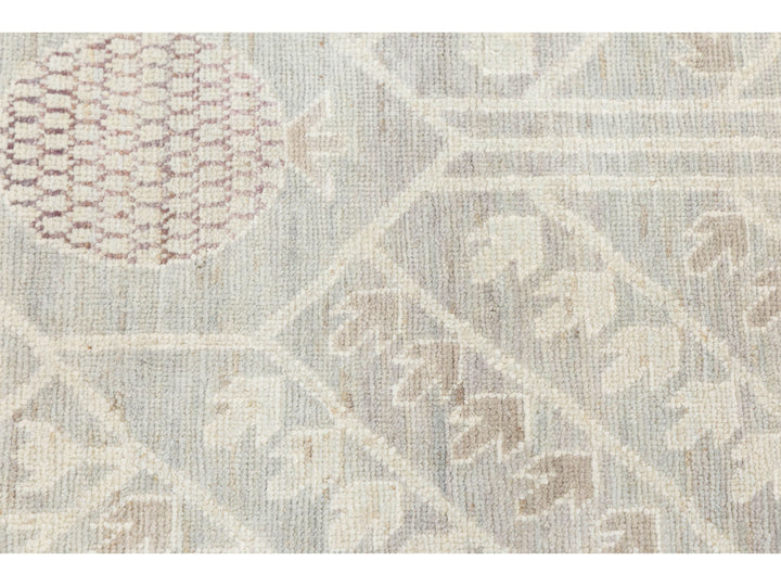 Modern Khotan Wool Rug 17 X 20